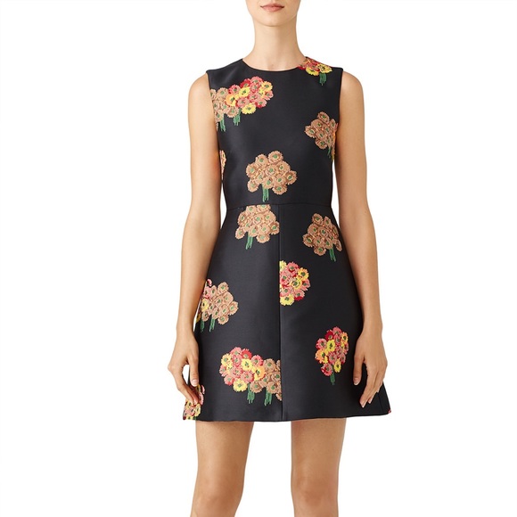 Red Valentino jacquard floral dress - Picture 1 of 10